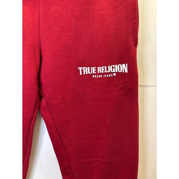 True Religion Red Joggers Sweat Pants (medium) - Picture 2 of 6